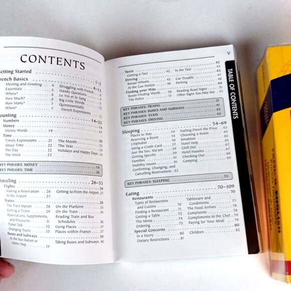 French-English Pocket Dictionary & Rick Steves French Phrases Both BooksLike New - Picture 11 of 16